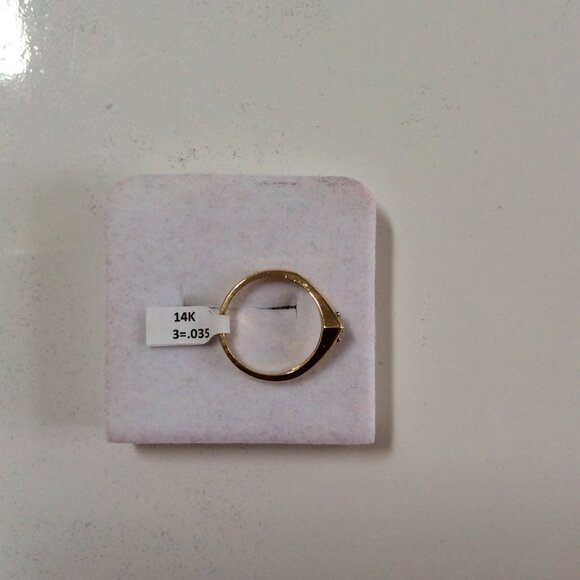NWT STUNNING 14k GOLD & DIAMOND RING MSRP $400 - Picture 3 of 6